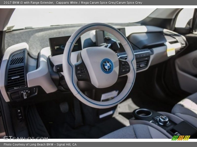 Capparis White / Mega Carum Spice Grey/Carum Spice Grey 2017 BMW i3 with Range Extender