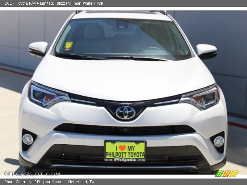 Blizzard Pearl White / Ash 2017 Toyota RAV4 Limited