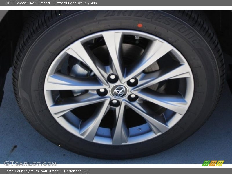 Blizzard Pearl White / Ash 2017 Toyota RAV4 Limited