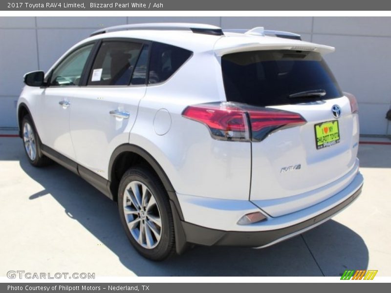 Blizzard Pearl White / Ash 2017 Toyota RAV4 Limited