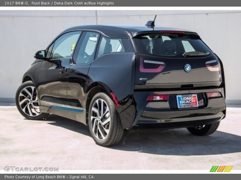 Fluid Black / Deka Dark Cloth w/Blue Highlights 2017 BMW i3