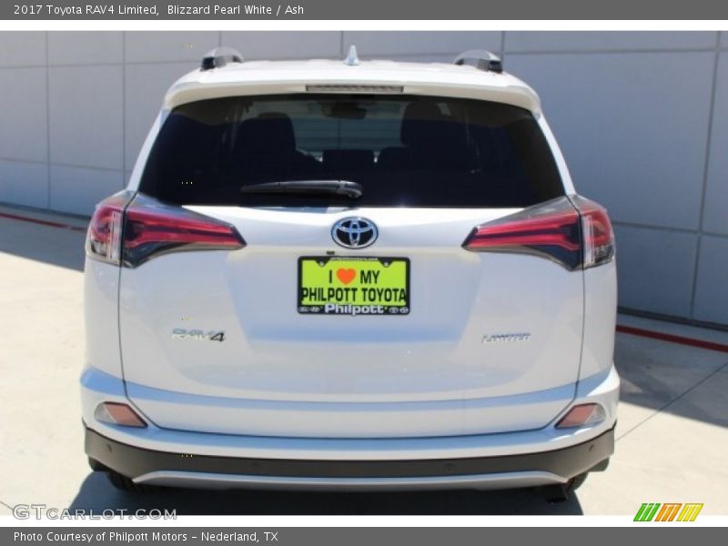 Blizzard Pearl White / Ash 2017 Toyota RAV4 Limited