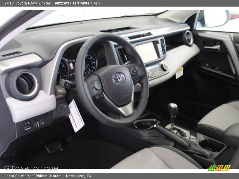 Blizzard Pearl White / Ash 2017 Toyota RAV4 Limited