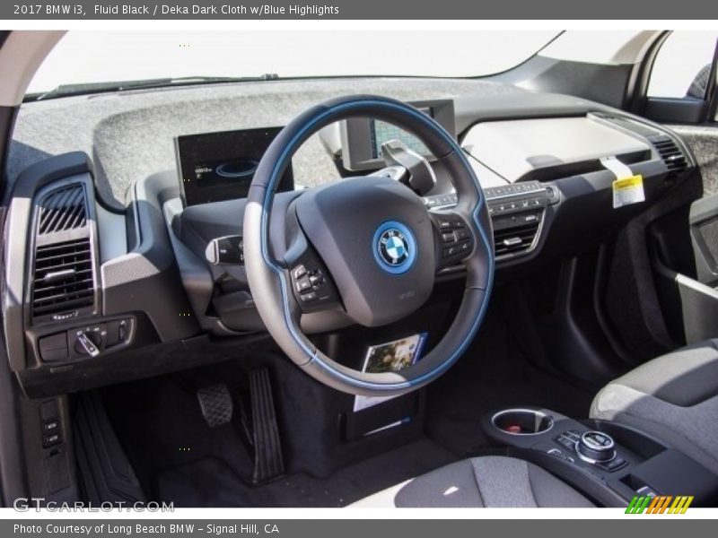 Fluid Black / Deka Dark Cloth w/Blue Highlights 2017 BMW i3