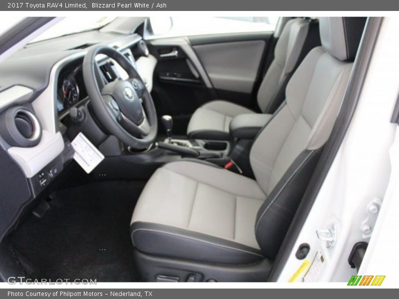 Blizzard Pearl White / Ash 2017 Toyota RAV4 Limited