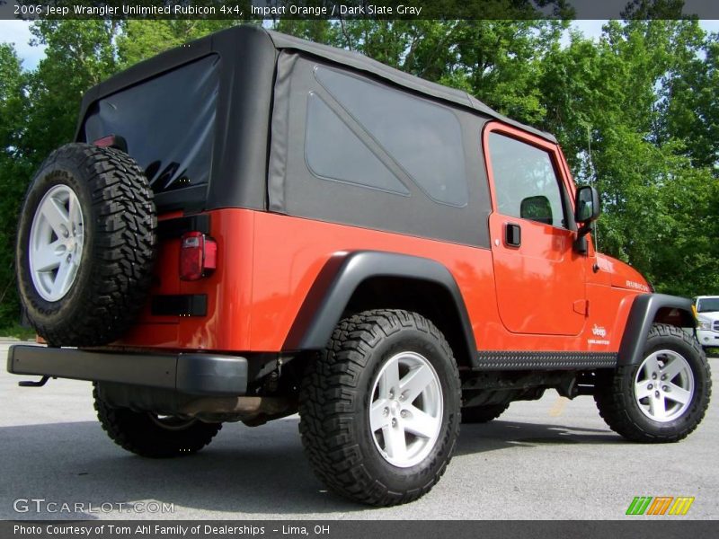Impact Orange / Dark Slate Gray 2006 Jeep Wrangler Unlimited Rubicon 4x4