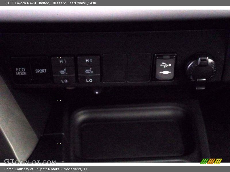 Blizzard Pearl White / Ash 2017 Toyota RAV4 Limited