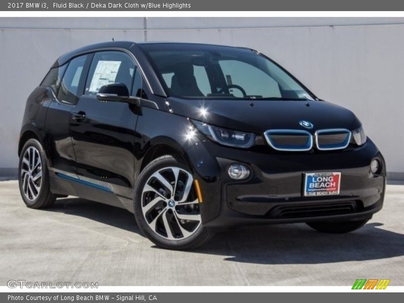 Fluid Black / Deka Dark Cloth w/Blue Highlights 2017 BMW i3