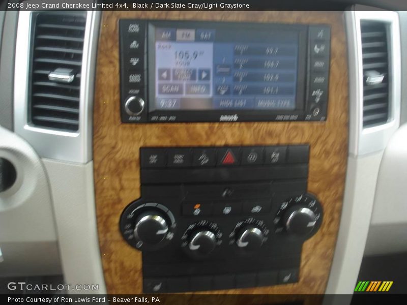 Black / Dark Slate Gray/Light Graystone 2008 Jeep Grand Cherokee Limited 4x4