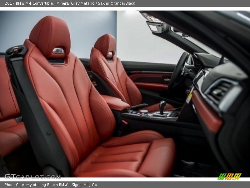 Mineral Grey Metallic / Sakhir Orange/Black 2017 BMW M4 Convertible