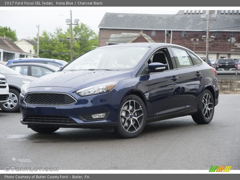 Kona Blue / Charcoal Black 2017 Ford Focus SEL Sedan