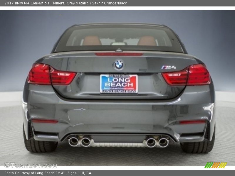 Mineral Grey Metallic / Sakhir Orange/Black 2017 BMW M4 Convertible