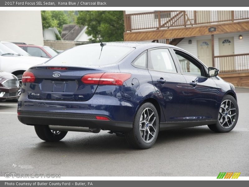Kona Blue / Charcoal Black 2017 Ford Focus SEL Sedan