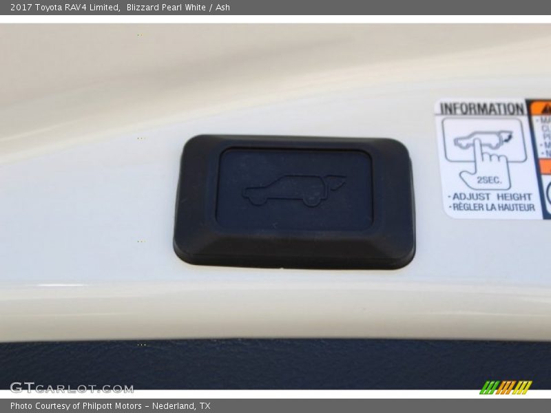 Blizzard Pearl White / Ash 2017 Toyota RAV4 Limited