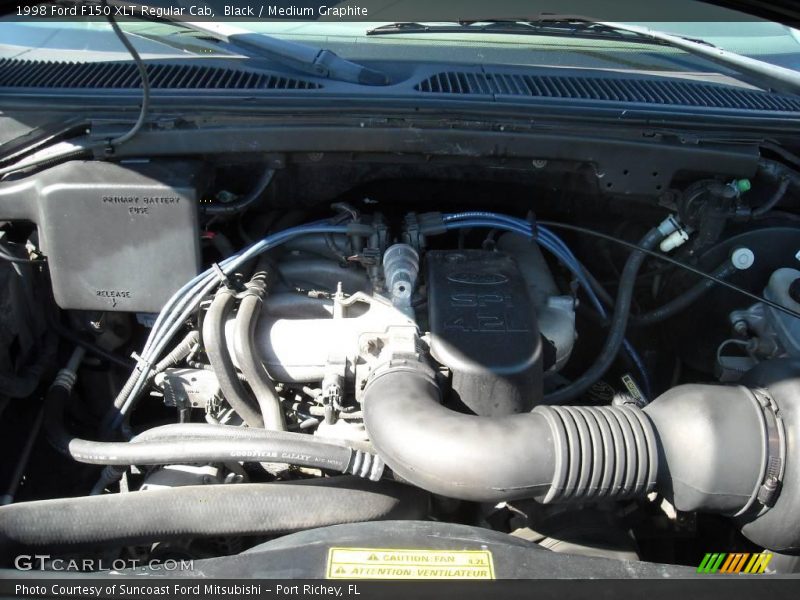 Black / Medium Graphite 1998 Ford F150 XLT Regular Cab