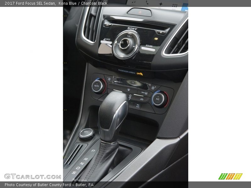 Kona Blue / Charcoal Black 2017 Ford Focus SEL Sedan