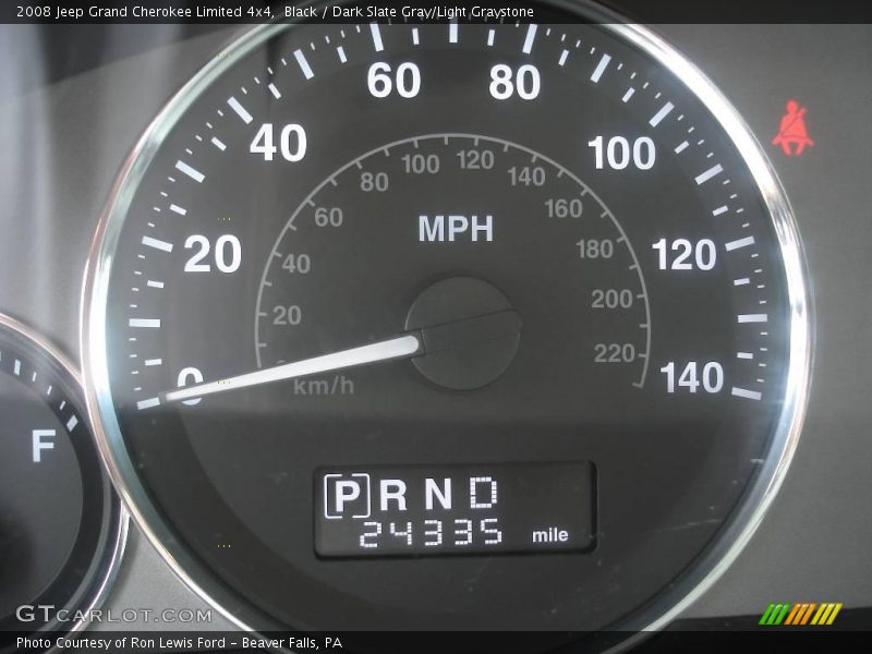 Black / Dark Slate Gray/Light Graystone 2008 Jeep Grand Cherokee Limited 4x4