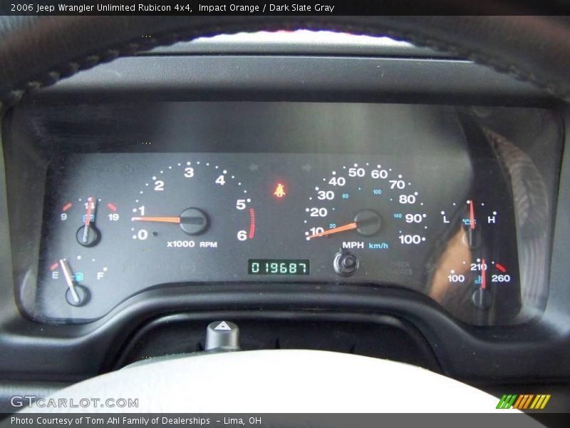 Impact Orange / Dark Slate Gray 2006 Jeep Wrangler Unlimited Rubicon 4x4