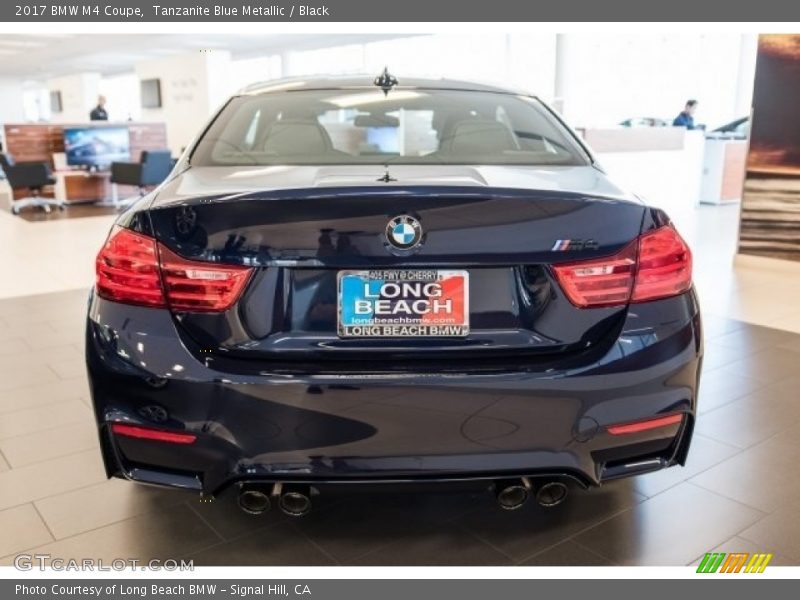 Tanzanite Blue Metallic / Black 2017 BMW M4 Coupe