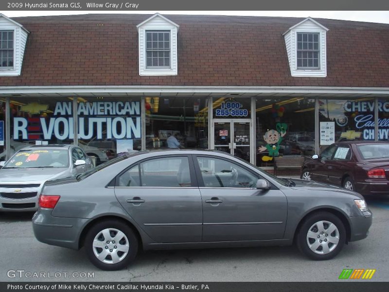Willow Gray / Gray 2009 Hyundai Sonata GLS