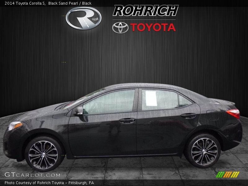 Black Sand Pearl / Black 2014 Toyota Corolla S