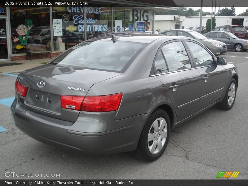 Willow Gray / Gray 2009 Hyundai Sonata GLS