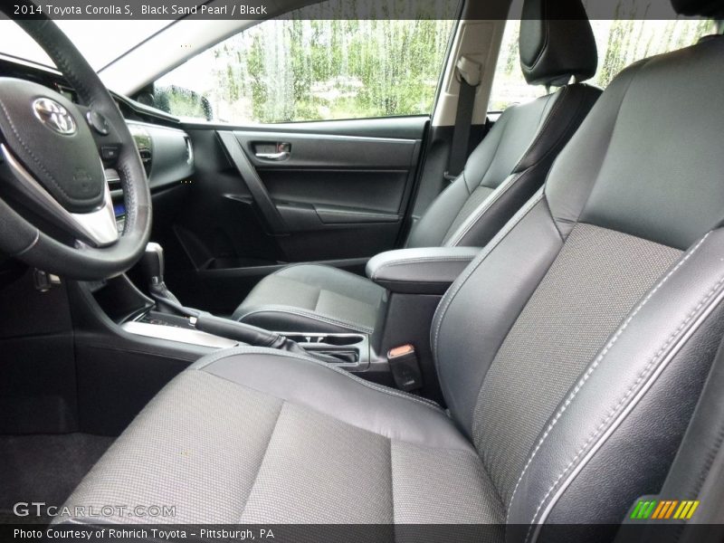 Black Sand Pearl / Black 2014 Toyota Corolla S