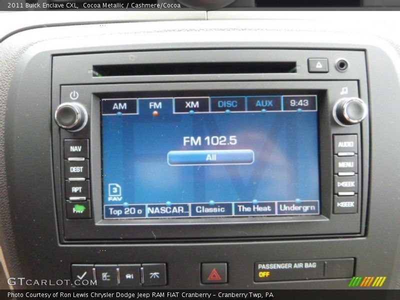 Cocoa Metallic / Cashmere/Cocoa 2011 Buick Enclave CXL