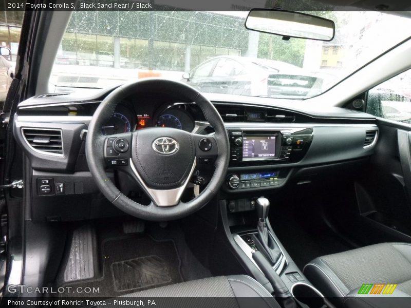 Black Sand Pearl / Black 2014 Toyota Corolla S