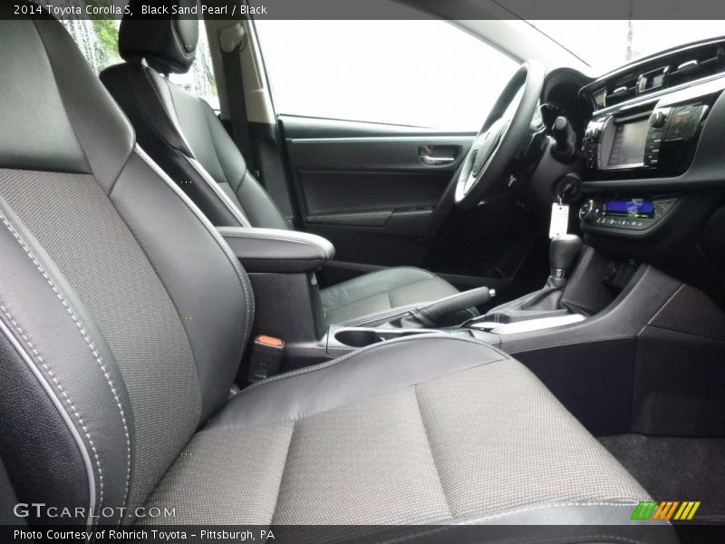 Black Sand Pearl / Black 2014 Toyota Corolla S