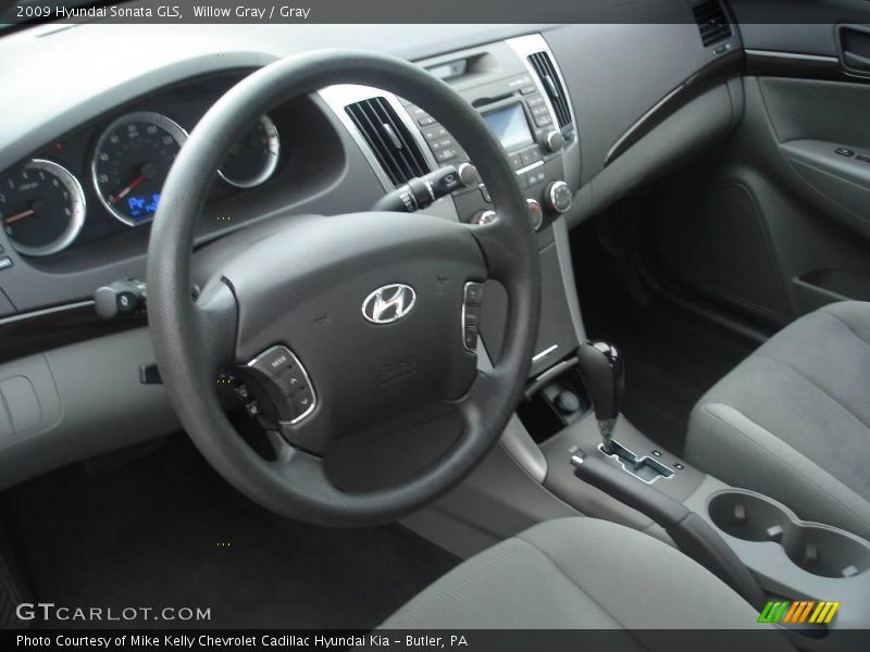 Willow Gray / Gray 2009 Hyundai Sonata GLS