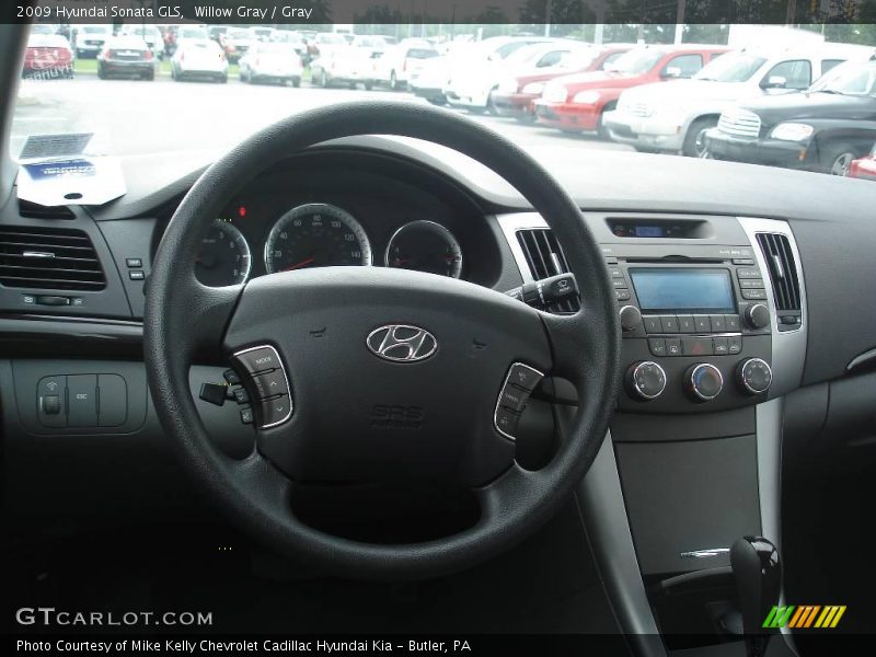 Willow Gray / Gray 2009 Hyundai Sonata GLS