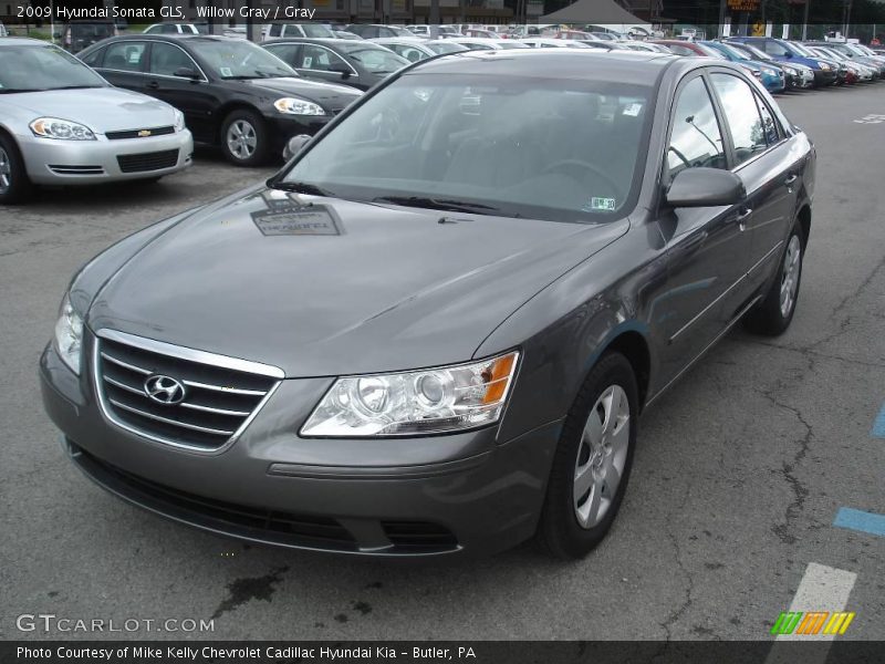 Willow Gray / Gray 2009 Hyundai Sonata GLS
