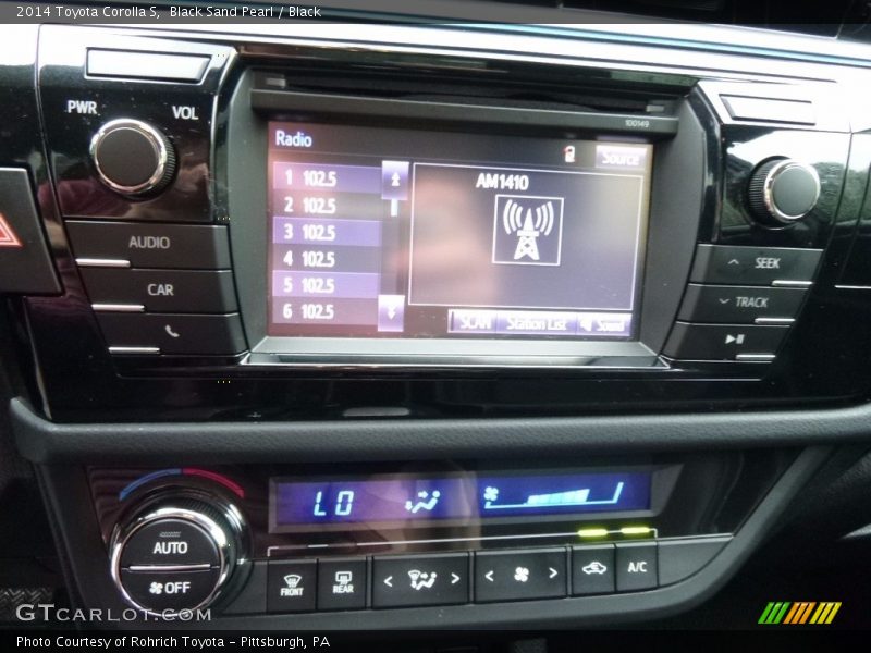 Black Sand Pearl / Black 2014 Toyota Corolla S