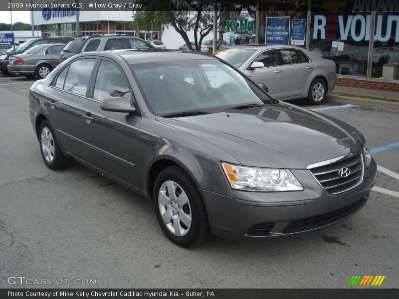 Willow Gray / Gray 2009 Hyundai Sonata GLS