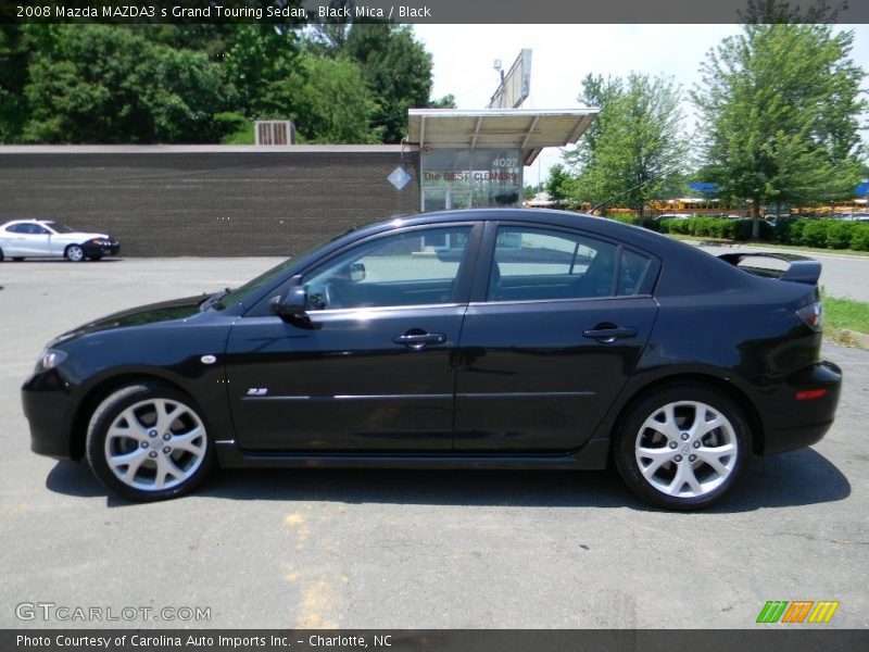 Black Mica / Black 2008 Mazda MAZDA3 s Grand Touring Sedan