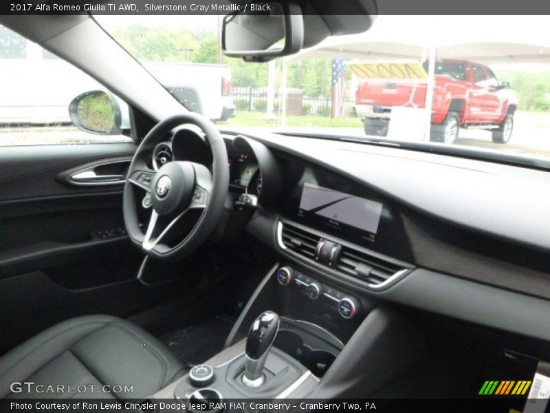 Silverstone Gray Metallic / Black 2017 Alfa Romeo Giulia Ti AWD