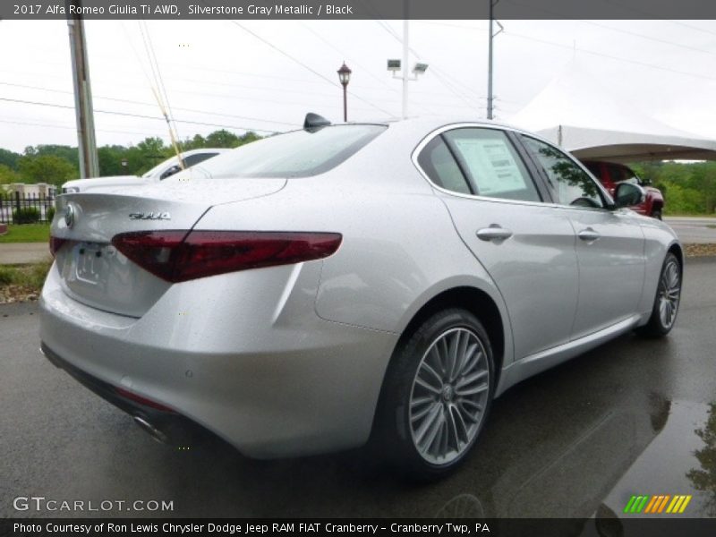 Silverstone Gray Metallic / Black 2017 Alfa Romeo Giulia Ti AWD