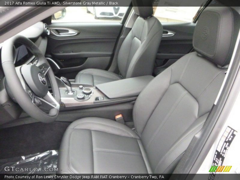 Silverstone Gray Metallic / Black 2017 Alfa Romeo Giulia Ti AWD