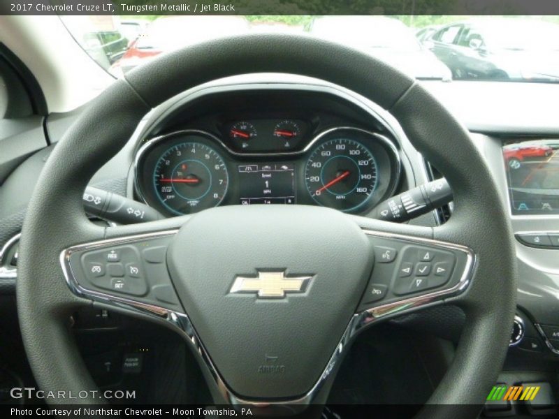 Tungsten Metallic / Jet Black 2017 Chevrolet Cruze LT