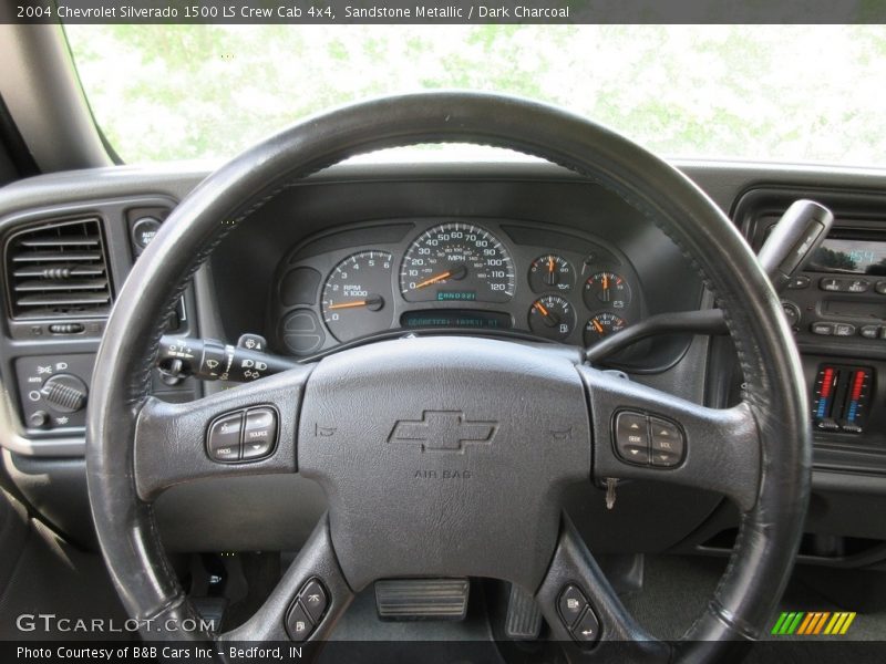 Sandstone Metallic / Dark Charcoal 2004 Chevrolet Silverado 1500 LS Crew Cab 4x4