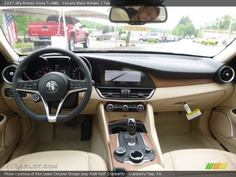 Dashboard of 2017 Giulia Ti AWD