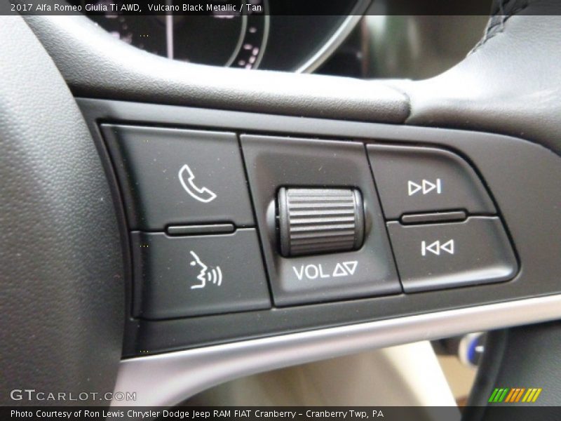 Controls of 2017 Giulia Ti AWD