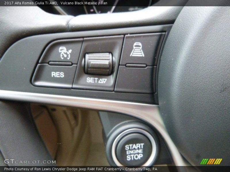 Controls of 2017 Giulia Ti AWD