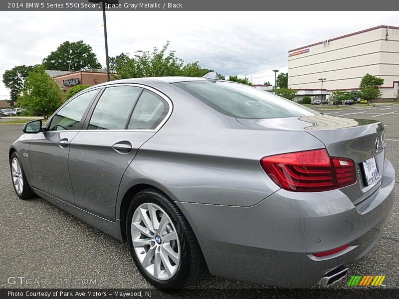 Space Gray Metallic / Black 2014 BMW 5 Series 550i Sedan