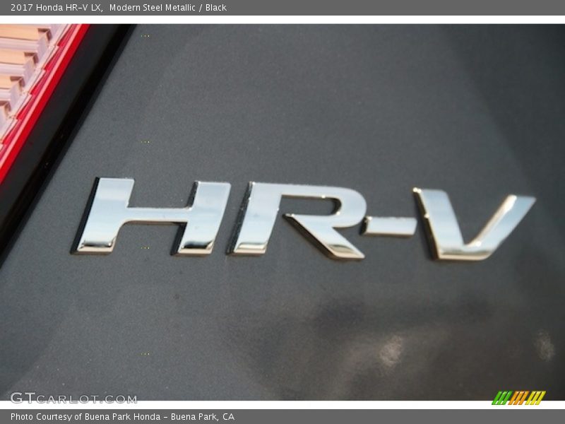 Modern Steel Metallic / Black 2017 Honda HR-V LX