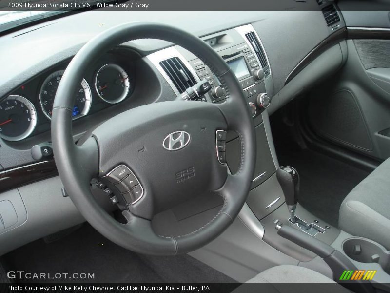 Willow Gray / Gray 2009 Hyundai Sonata GLS V6