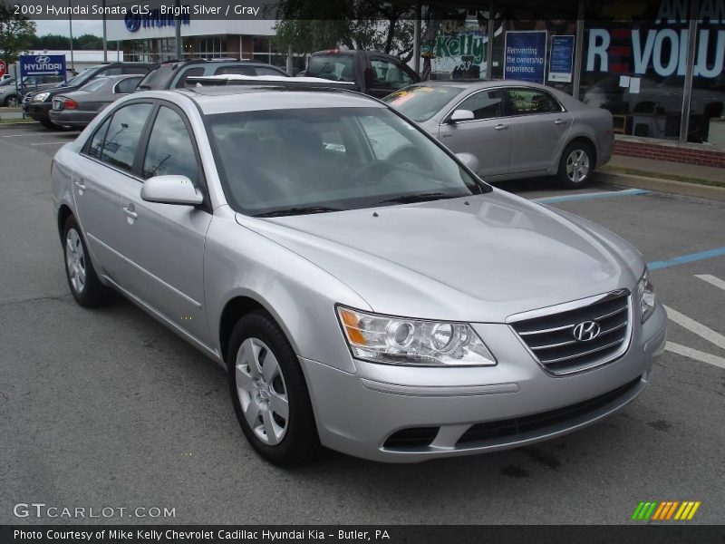 Bright Silver / Gray 2009 Hyundai Sonata GLS