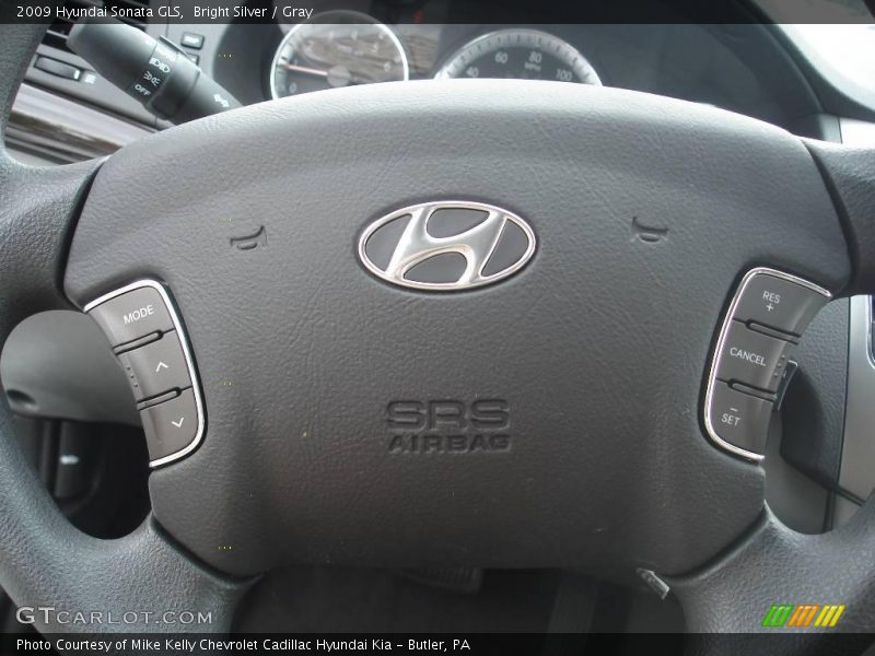 Bright Silver / Gray 2009 Hyundai Sonata GLS