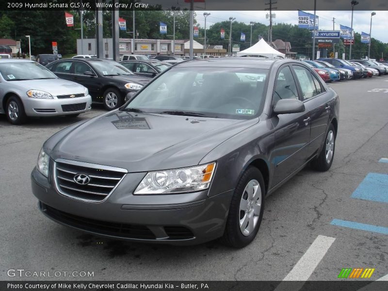 Willow Gray / Gray 2009 Hyundai Sonata GLS V6
